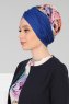 Fiona - Turban En Coton Bleu Nature