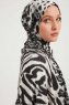 Ayten - Hijab À motifs Gris