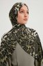 Ayten - Hijab À motifs Kaki
