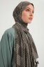 Nurgul - Hijab À motifs Taupe