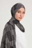 Nurgul - Hijab À motifs Noir