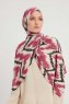 Tansu - Hijab À motifs Rose Foncé