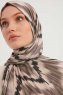 Tansu - Hijab À motifs Marron Clair