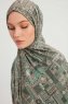 Gulya - Hijab À motifs Vert Foncé