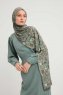Gulya - Hijab À motifs Vert Foncé