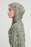 Gulya - Hijab À motifs Vert Foncé
