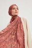 Gulya - Hijab À motifs Rouge Brique
