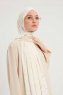 Fadime - Hijab À motifs Pearl White