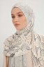 Fadime - Hijab À motifs Bleu