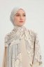 Fadime - Hijab À motifs Bleu