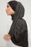 Fadime - Hijab À motifs Noir