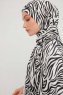 Hafiz - Hijab À motifs Noir