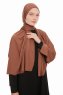 Farah - Hijab Jersey Marron