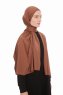 Farah - Hijab Jersey Marron