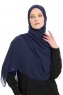 Chiffon Hijab - Bleu Marin
