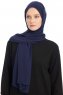Chiffon Hijab - Bleu Marin