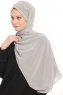 Chiffon Hijab - Gris