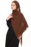 Chiffon Hijab - Marron