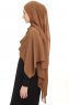 Chiffon Hijab - Marron Clair