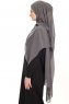 Chiffon Hijab - Gris Foncé