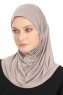 Yazmin - Hijab Amira Marron Clair Ready To Wear