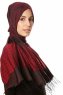 Alev - Hijab A Motifs Bordeaux