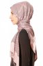 Alev - Hijab A Motifs Vieux Rose