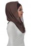 Alva - Hijab & Bonnet Pratique Marron