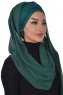 Alva - Hijab & Bonnet Pratique Vert Foncé