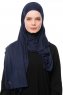 Asya - Hijab Pratique Viscose Bleu Marin