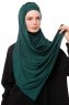 Asya - Hijab Pratique Viscose Vert Foncé