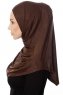 Ava - Hijab Al Amira Marron One-Piece - Ecardin