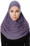 Ava - Hijab Al Amira Violet One-Piece - Ecardin