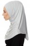 Ava - Hijab Al Amira Gris Clair One-Piece - Ecardin