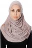 Ava - Hijab Al Amira Gris Pierre One-Piece - Ecardin