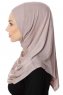 Ava - Hijab Al Amira Gris Pierre One-Piece - Ecardin