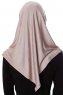 Ava - Hijab Al Amira Gris Pierre One-Piece - Ecardin