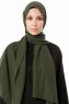Ayla - Hijab Chiffon Vert Foncé