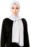 Ayla - Hijab Chiffon Argent