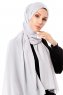 Ayla - Hijab Chiffon Argent