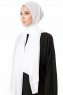 Ayla - Hijab Chiffon Blanc