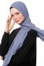 Aylin - Hijab Medine Silk Indigo - Gülsoy