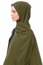 Aylin - Hijab Medine Silk Kaki - Gülsoy
