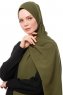 Aylin - Hijab Medine Silk Kaki - Gülsoy