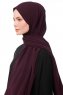 Aylin - Hijab Medine Silk Violet Foncé - Gülsoy