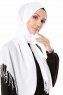 Aysel - Hijab Pashmina Blanc - Gülsoy