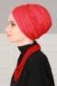 Fiona - Turban En Coton Rouge - Ayse Turban