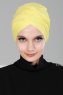 Fiona - Turban En Coton Jaune - Ayse Turban