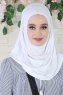 Wilda - Hijab En Coton Blanc