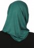 Wilda - Hijab En Coton Vert Foncé